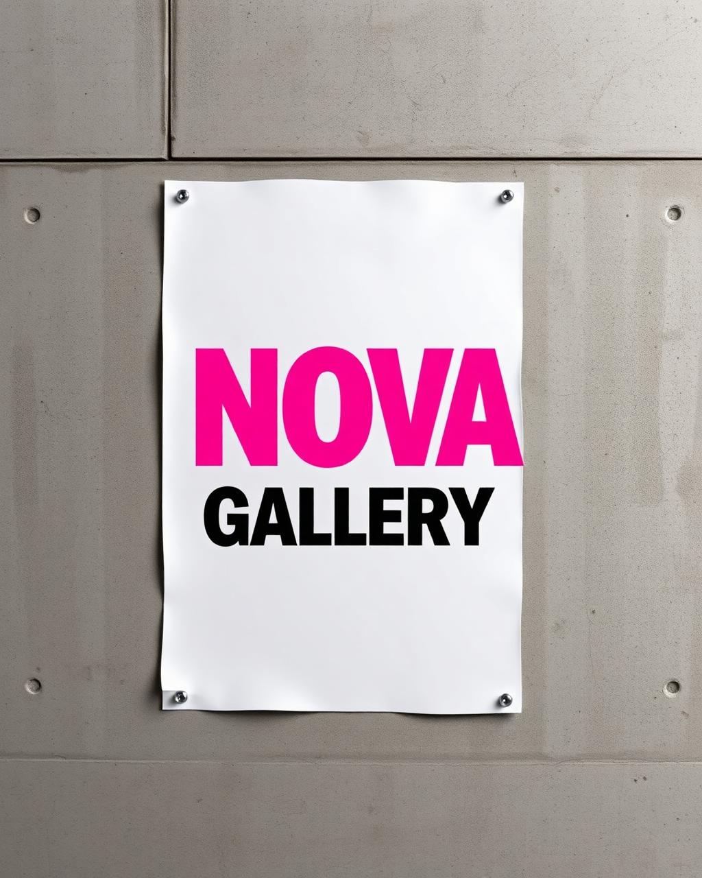 Exhibition street poster